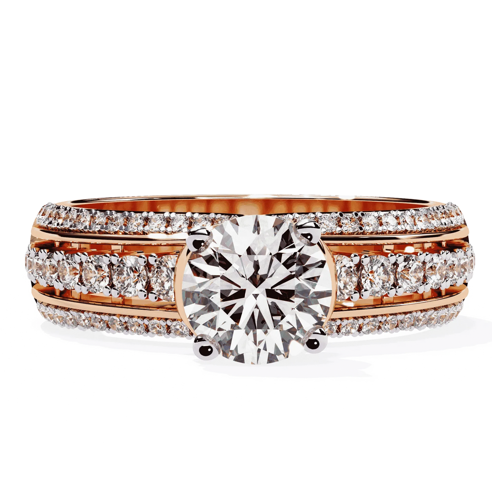 Diamond Ring for Women | Pavé Diamond Ring | Ozziva