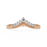 Diamond Wedding Band | Crown Diamond Ring | Ozziva