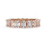Diamond Eternity Ring | Emerald Cut Band | Ozziva