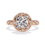 Diamond Ring for Women | Twisted Halo Ring | Ozziva