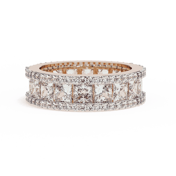 Diamond Eternity Ring | Princess Pavé Band | Ozziva