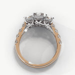 Diamond Ring for Women | Radiant Accent Ring | Ozziva