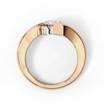 Diamond Ring for Women | Round Bypass Ring | Ozziva