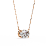 Diamond Pendant Necklace | Oval Diamond Pendant | Ozziva