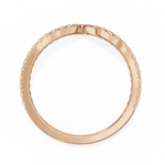 Diamond Wedding Band | Curved Band | Ozziva