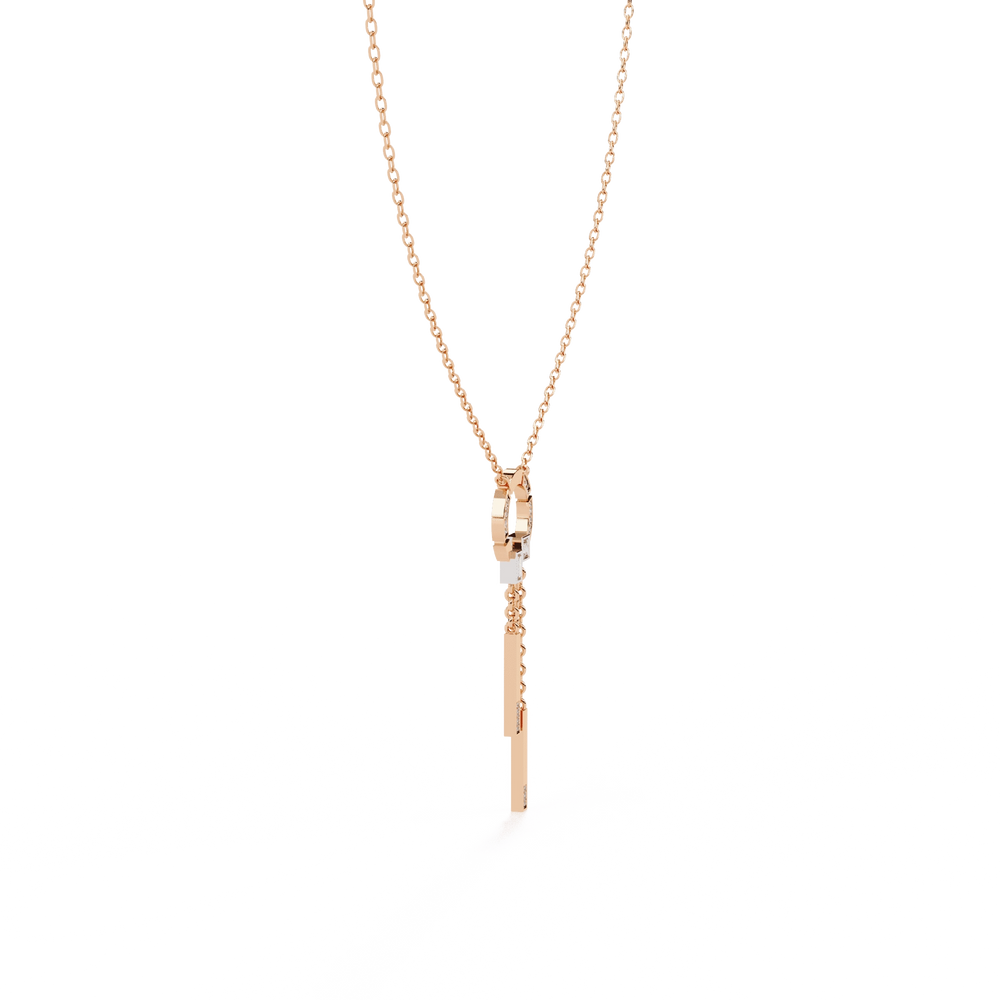 Diamond Necklace for Women | Circle Necklace | Ozziva