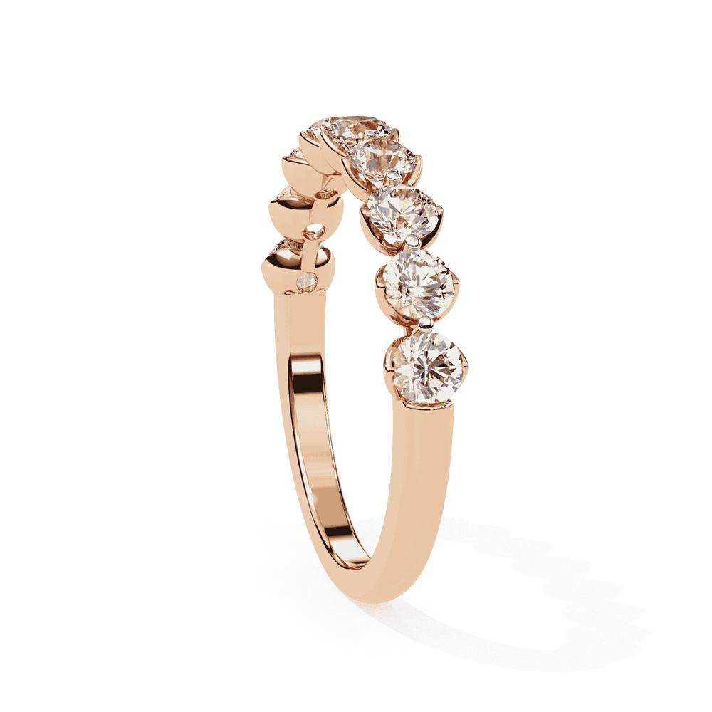Diamond Band Ring for Women | Graduated Band | Ozziva