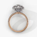 Diamond Halo Ring | Round Halo Ring | Ozziva