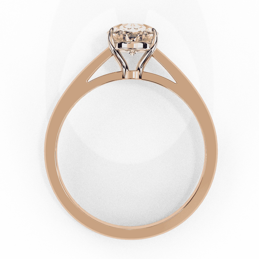 Diamond Engagement Ring | Oval Solitaire | Ozziva