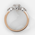 Diamond Engagement Ring | Oval Three Stone | Ozziva