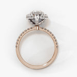 Diamond Halo Ring | Pear Cut Halo | Ozziva