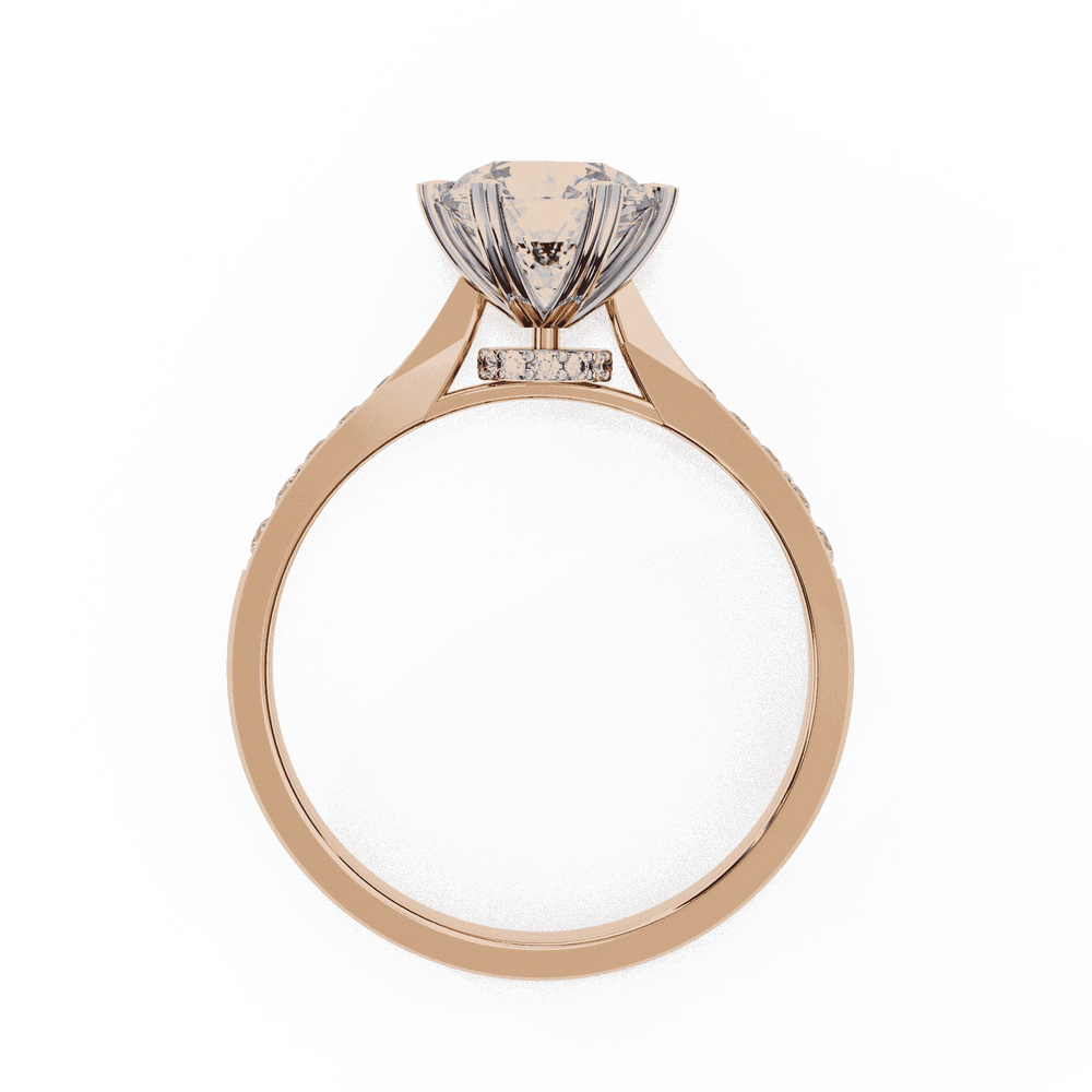 Diamond Engagement Ring | Pavé Ring | Ozziva