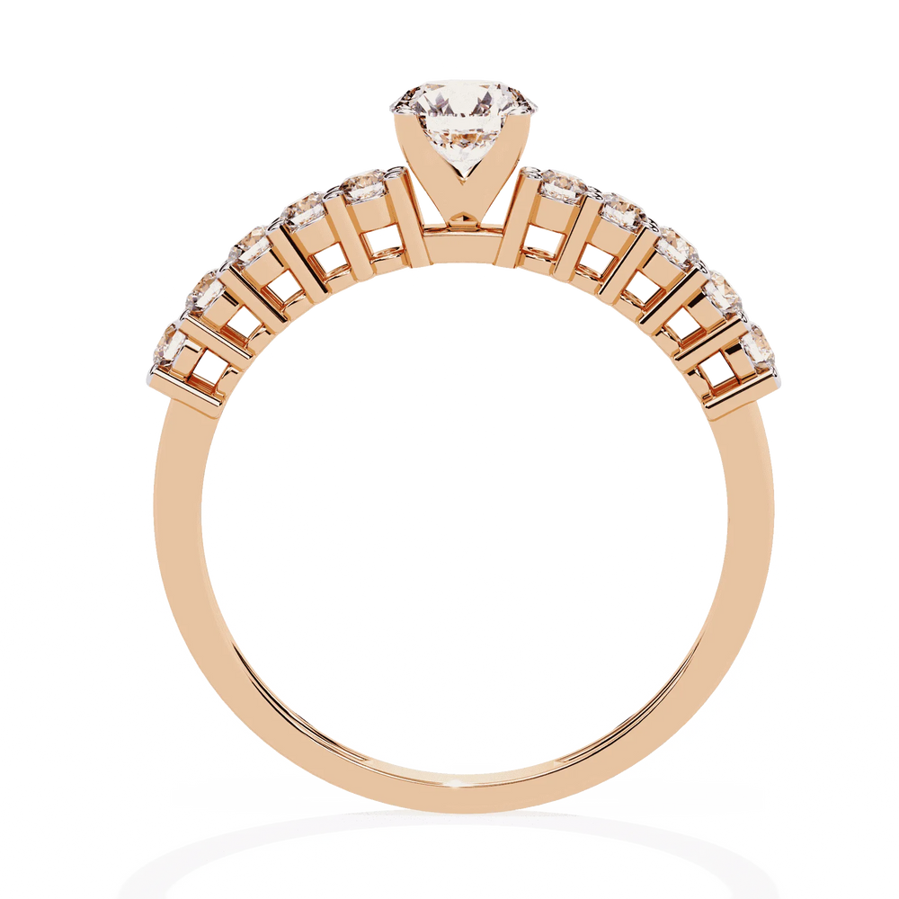 Diamond Ring for Women | Graduated Diamond Ring | Ozziva