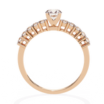 Diamond Ring for Women | Graduated Diamond Ring | Ozziva