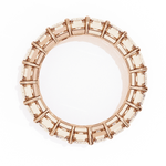 Diamond Eternity Ring | Emerald Cut Band | Ozziva