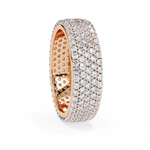 Diamond Eternity Ring | Pavé Dome Band | Ozziva