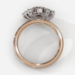 Diamond Engagement Ring | Floral Diamond Ring | Ozziva