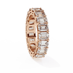 Diamond Eternity Ring | Emerald Cut Band | Ozziva