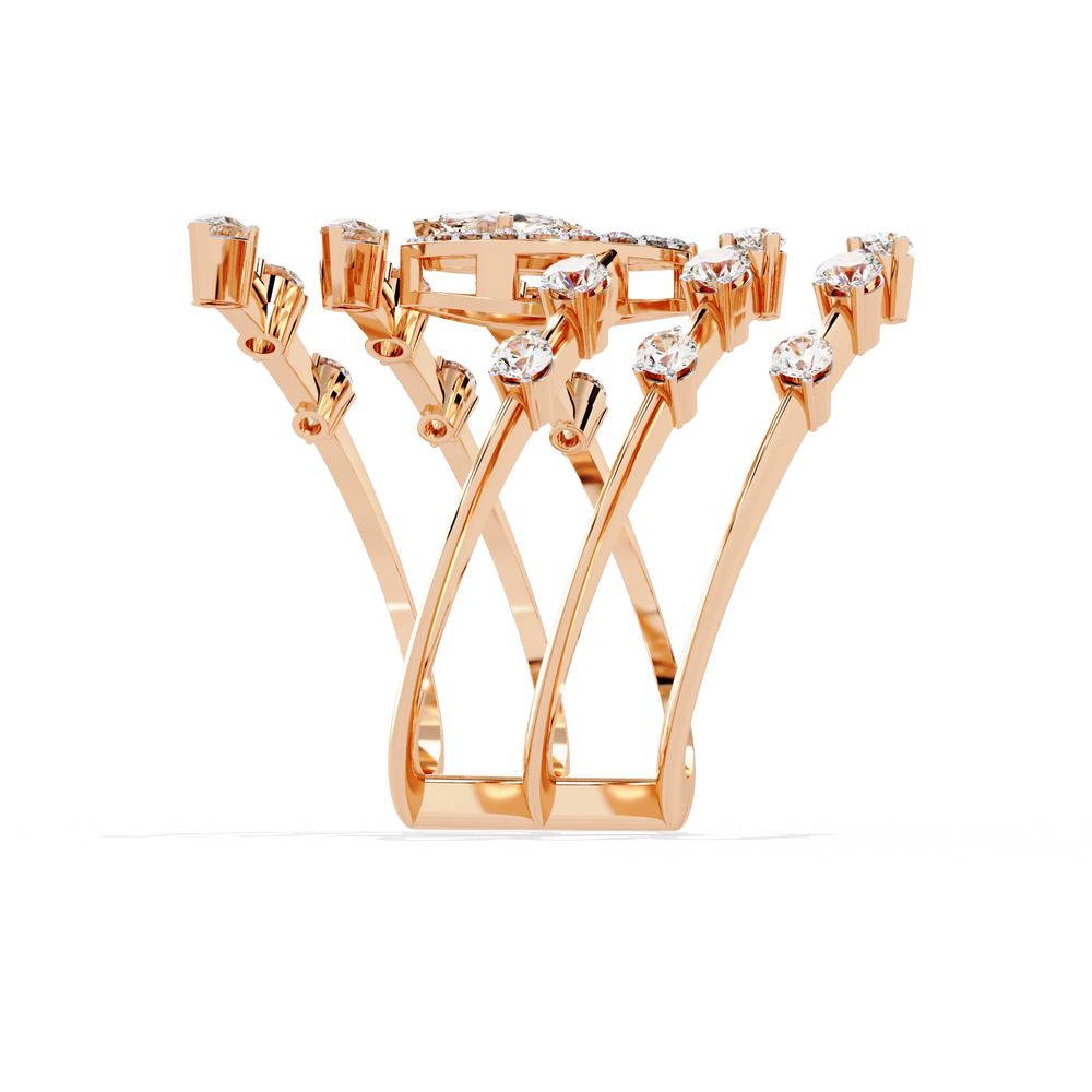 Diamond Ring for Women | Multi Band Ring | Ozziva