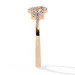 Diamond Engagement Ring | Oval Cluster Ring | Ozziva