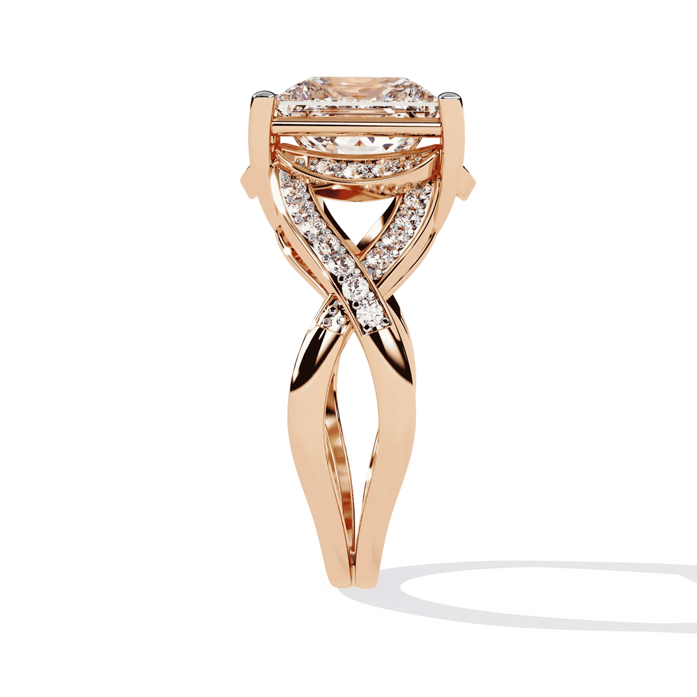 Diamond Ring for Women | Split Shank Ring | Ozziva