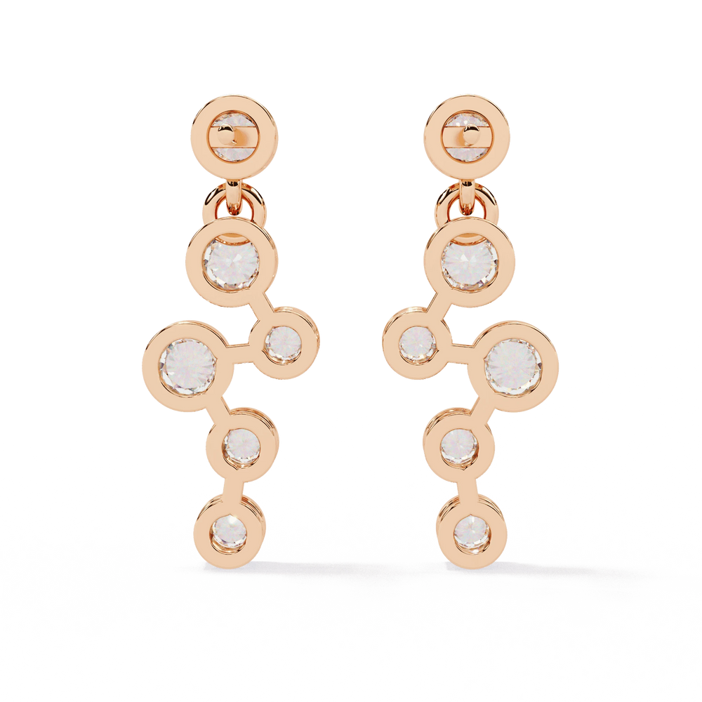 Diamond Stud Earrings for Women | Solitaire Stud | Ozziva