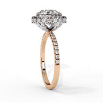 Diamond Halo Ring | Round Halo Ring | Ozziva