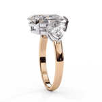 Diamond Engagement Ring | Three Stone Ring | Ozziva