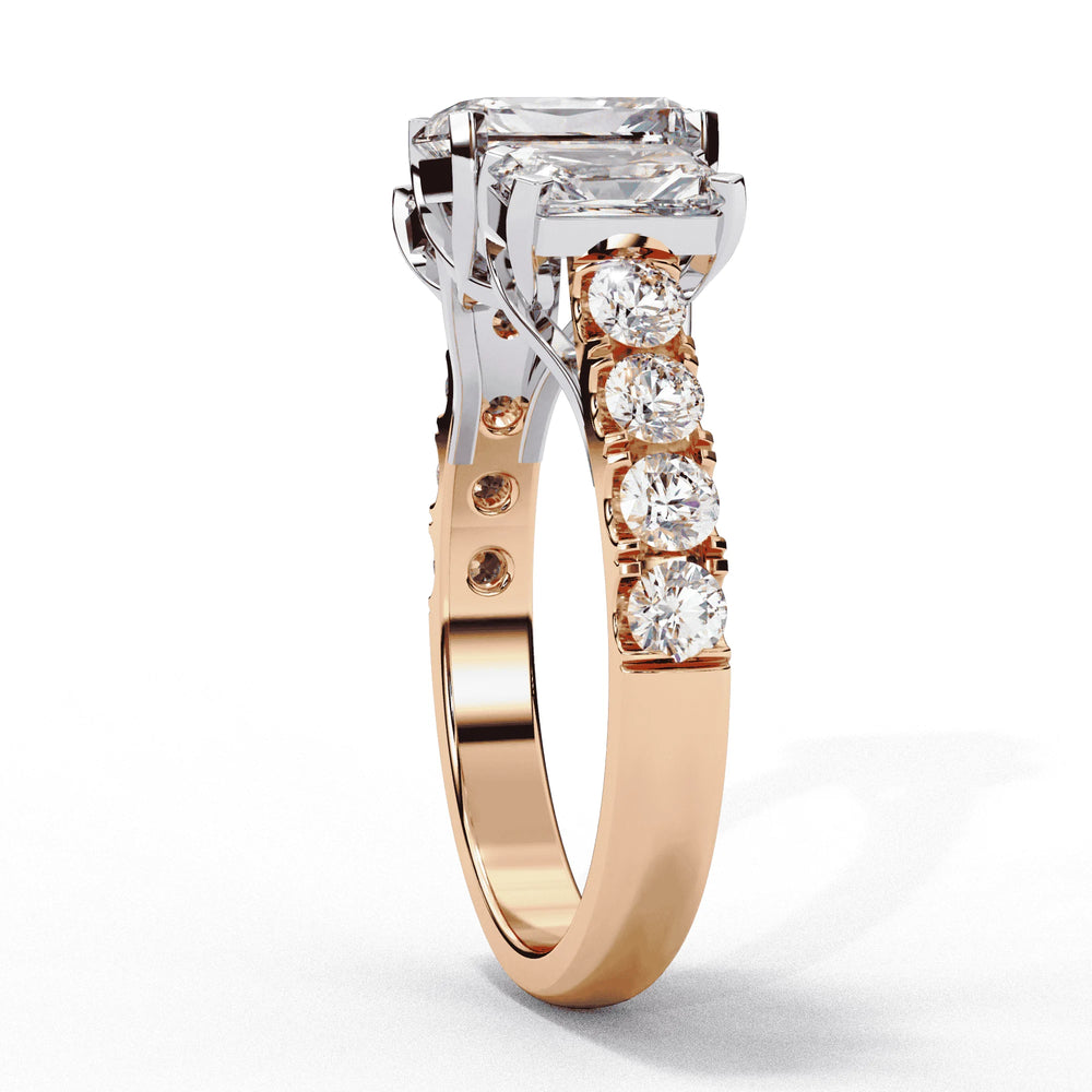 Diamond Ring for Women | Radiant Accent Ring | Ozziva