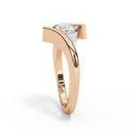Diamond Ring for Women | Round Bypass Ring | Ozziva