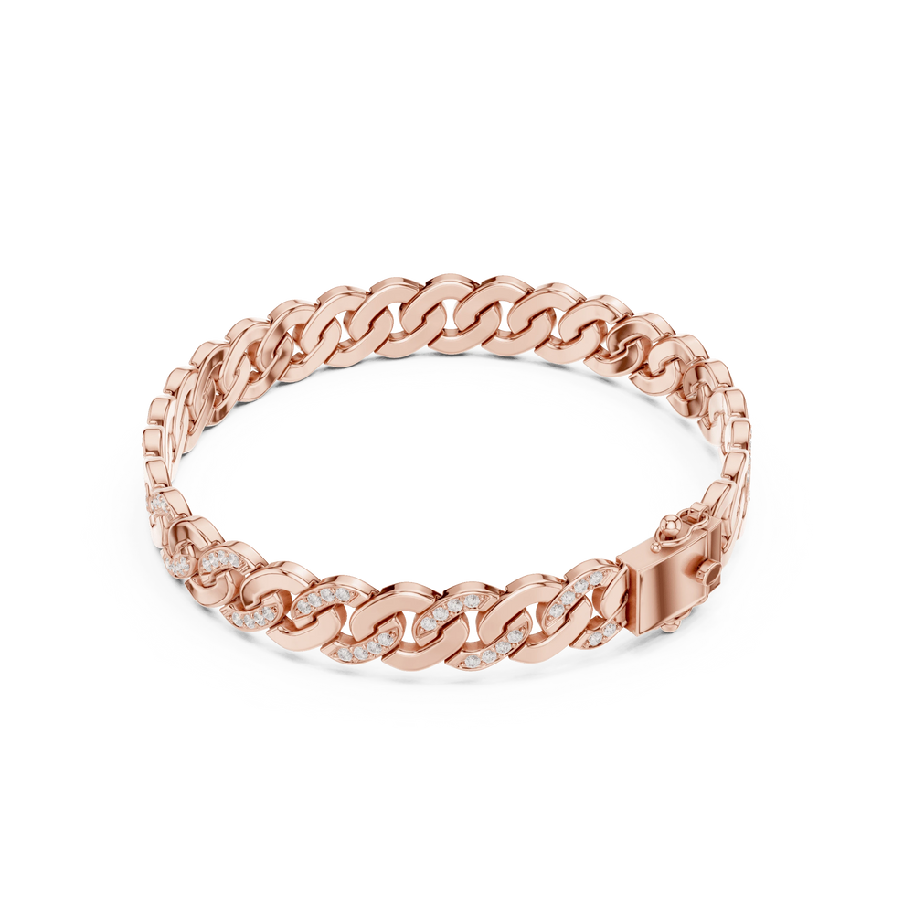 Men's Diamond Bracelet | Link Bracelet | Ozziva
