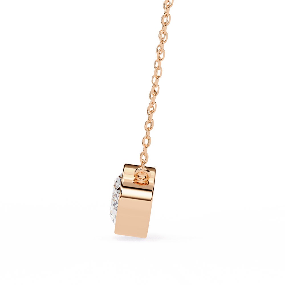 Diamond Pendant Necklace | Minimal Pendant | Ozziva