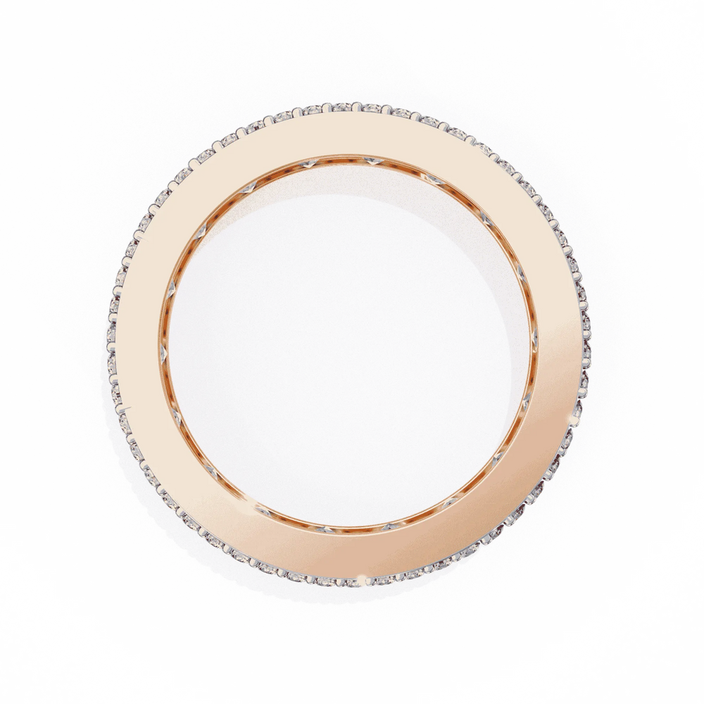 Diamond Eternity Ring | Princess Pavé Band | Ozziva