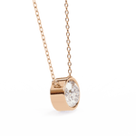 Diamond Pendant Necklace | Minimal Pendant | Ozziva