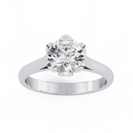 Diamond Ring for Women | Floral Round Ring | Ozziva
