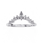 Diamond Wedding Band | Crown Ring | Ozziva