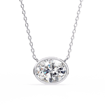 Diamond Pendant Necklace | Minimal Pendant | Ozziva