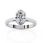 Diamond Engagement Ring | Oval Solitaire | Ozziva