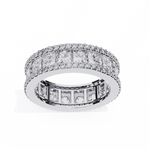 Diamond Eternity Ring | Princess Pavé Band | Ozziva