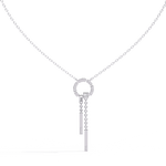 Diamond Necklace for Women | Circle Necklace | Ozziva