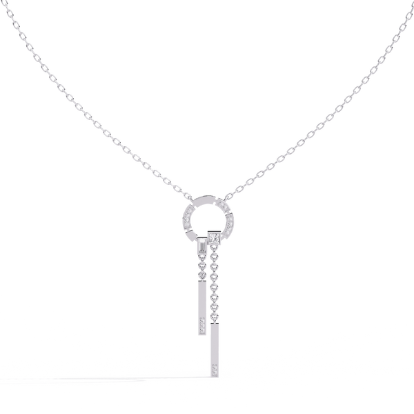 Diamond Necklace for Women | Circle Necklace | Ozziva