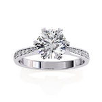 Diamond Engagement Ring | Pavé Ring | Ozziva