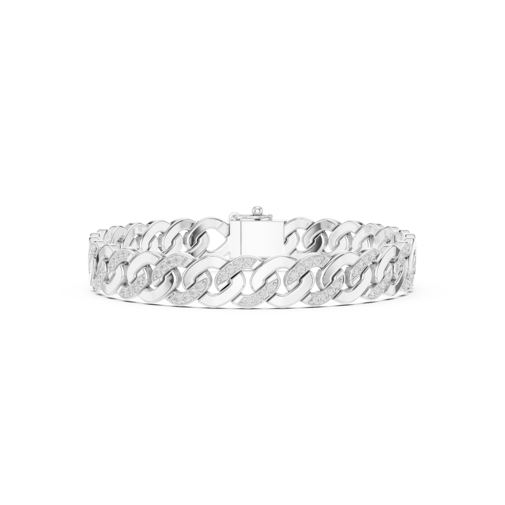 Men's Diamond Bracelet | Link Bracelet | Ozziva