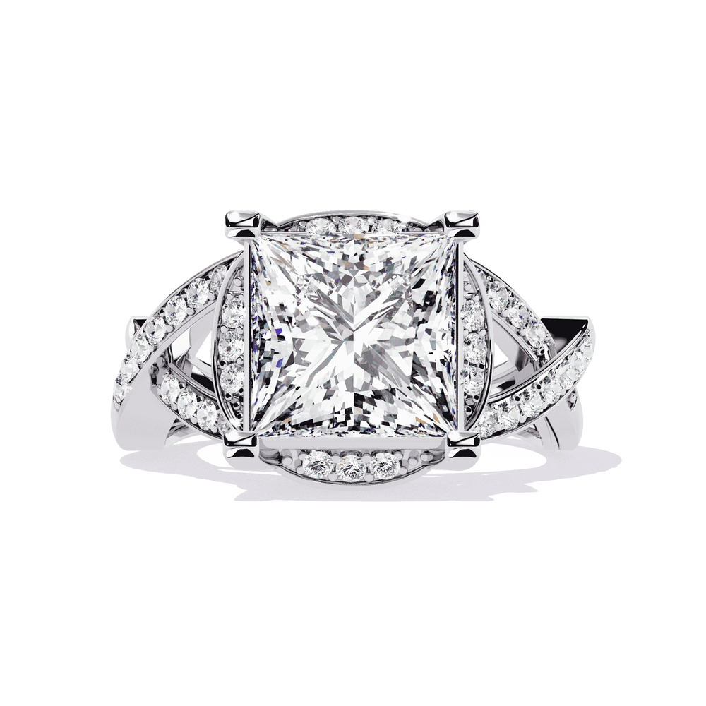 Diamond Ring for Women | Split Shank Ring | Ozziva