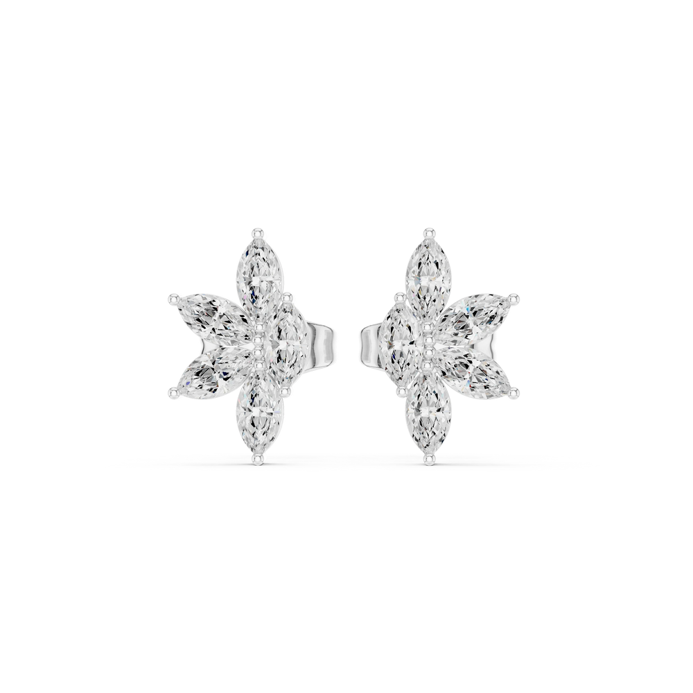 Diamond Hoop Earrings | Modern Hoops | Ozziva