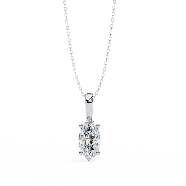 Diamond Pendant for Women | Marquise Pendant | Ozziva