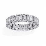 Diamond Eternity Ring | Emerald Cut Band | Ozziva