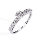 Diamond Ring for Women | Graduated Diamond Ring | Ozziva