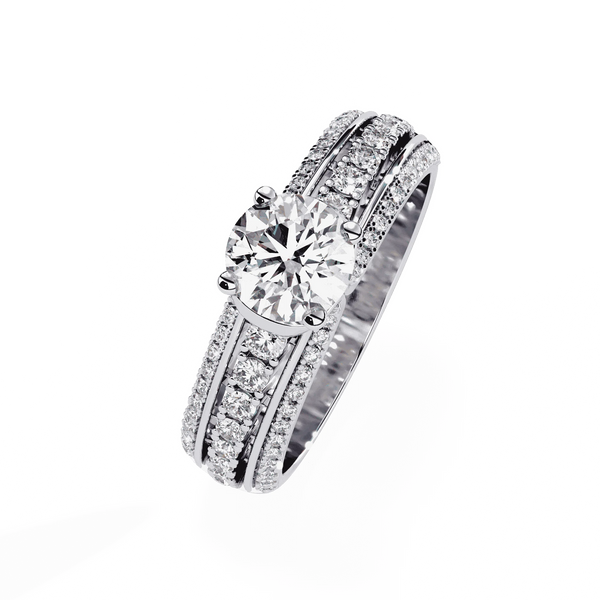 Diamond Ring for Women | Pavé Diamond Ring | Ozziva