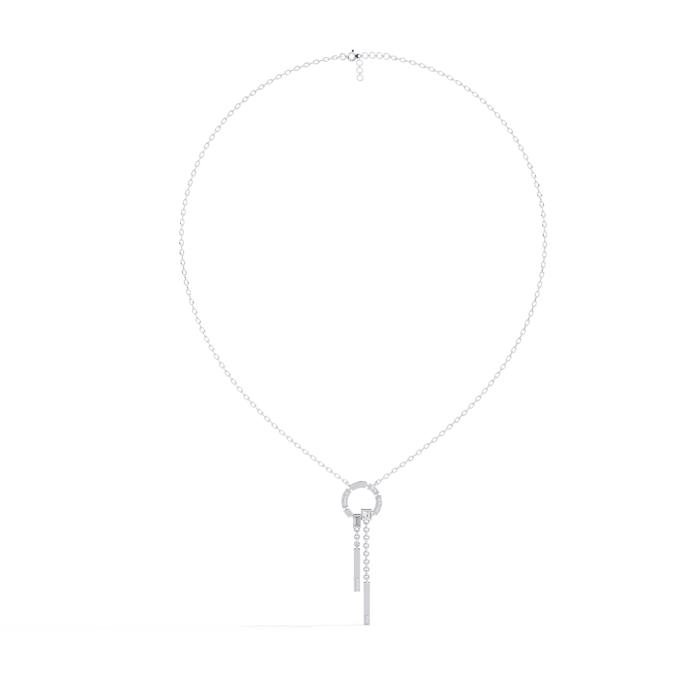 Diamond Necklace for Women | Circle Necklace | Ozziva